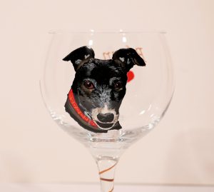 hand decorated greyhound glasses,Greyhound,greyhounds,greyhound art,greyhound glass,greyhound portrait,greyhound artwork,glass with greyhound on,greyhound portrait,dog glass,dog on glass,dog design,dog portrait,dog art,dog art glass,art glass,portraits,animal portraits,